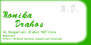 monika drahos business card